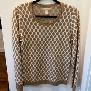 Banana Republic geometric jacquard sweater. Size M.